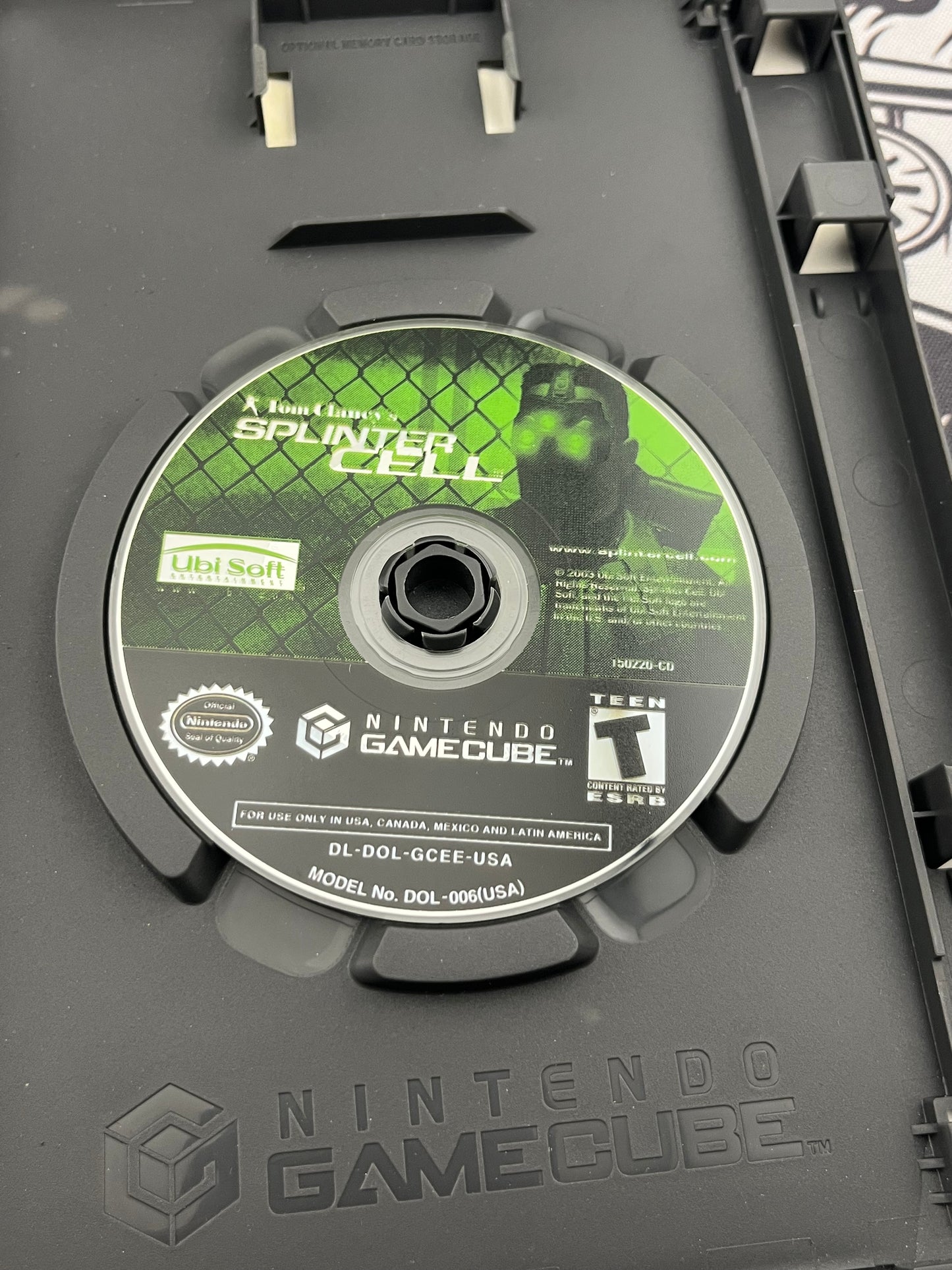 Splinter Cell Stealth Action Redefined GameCube No Manual