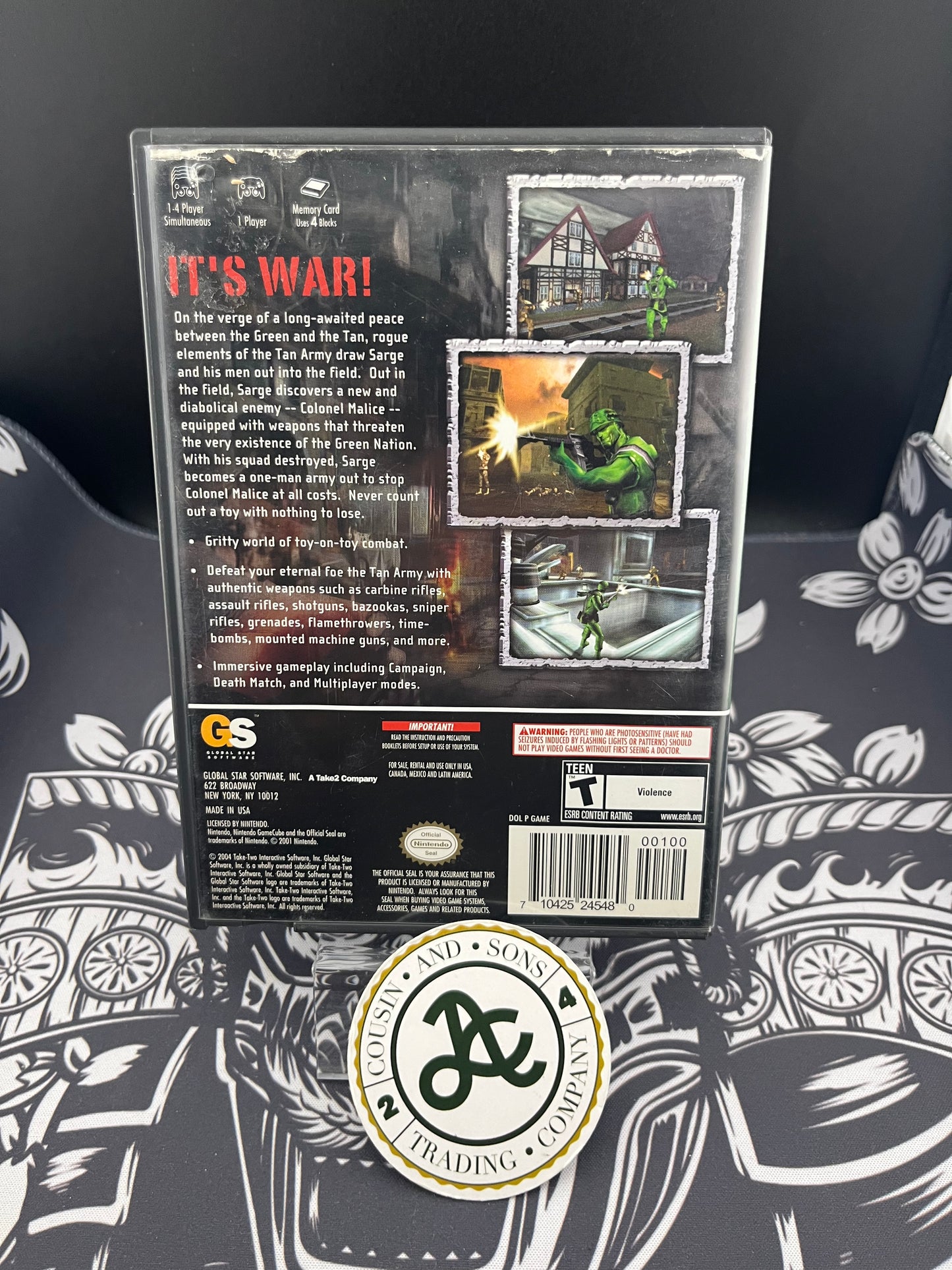 Army Men Sarge’s War GameCube CIB