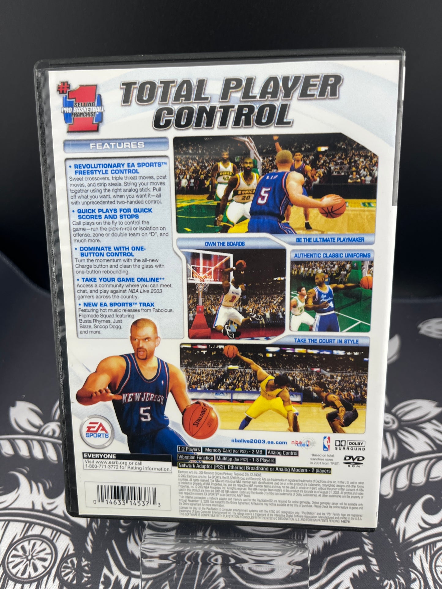 NBA Live 2003 PS2 (re-printed cover, no manual)