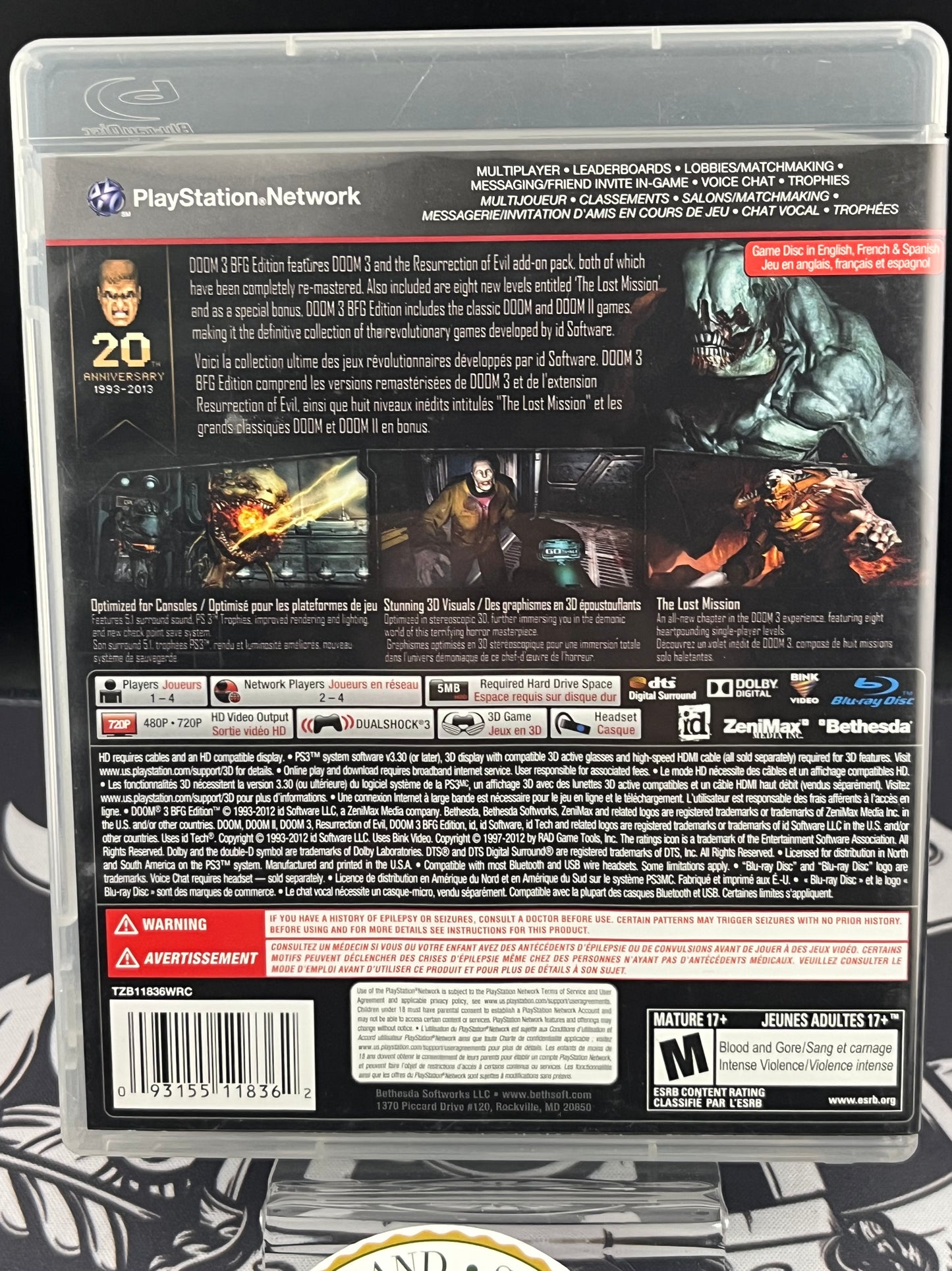 Doom 3 BFG Edition PS3 CIB