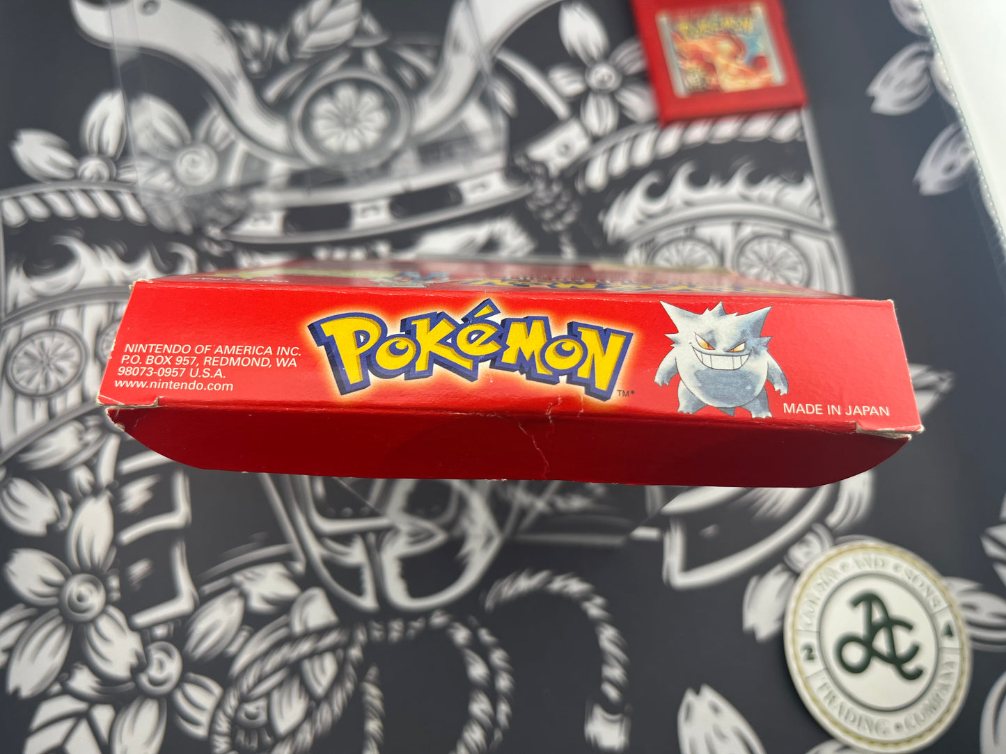 Pokémon Red First Print Gameboy Box Game and Manual