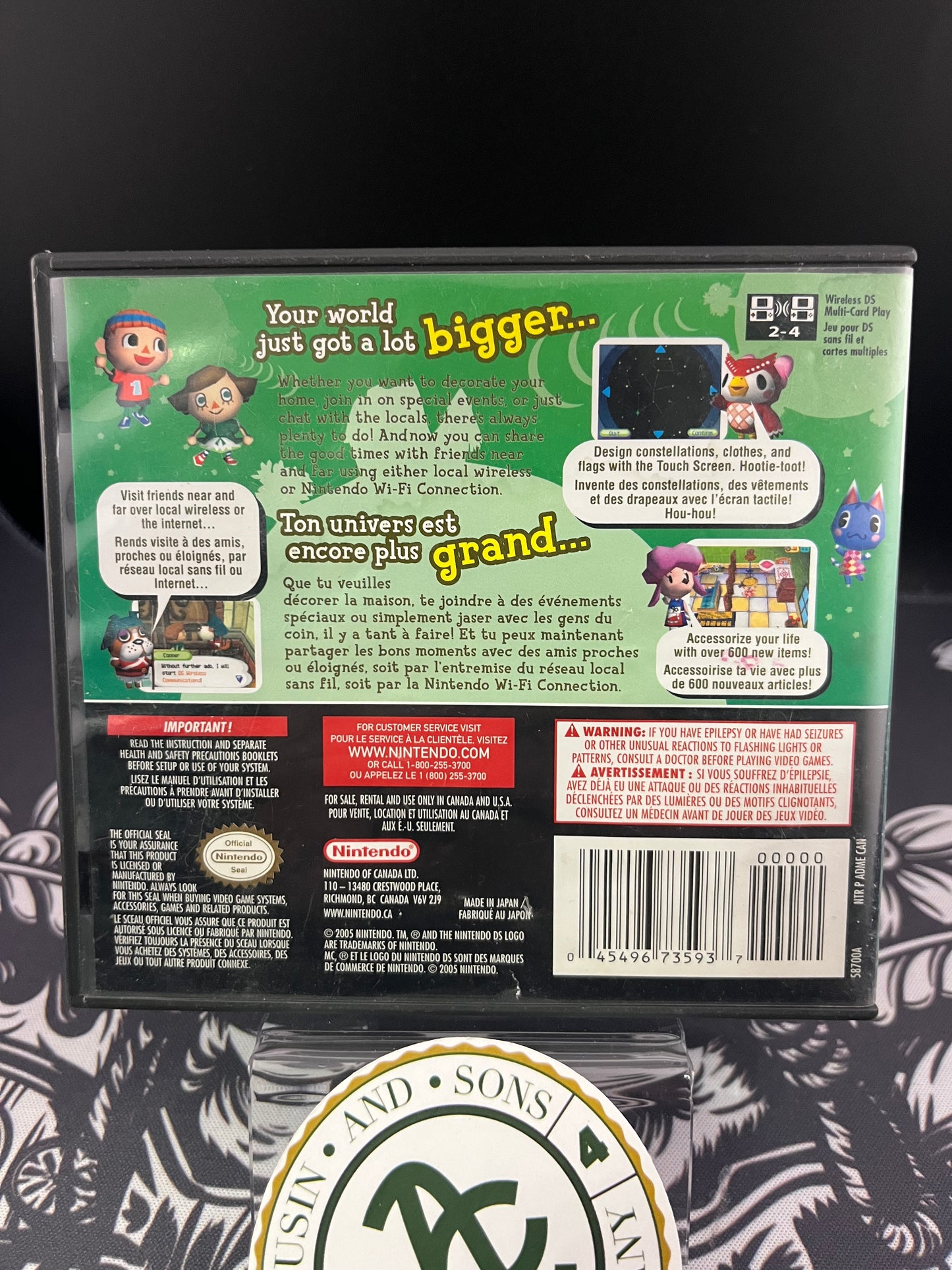 Animal Crossing Wild World DS CIB