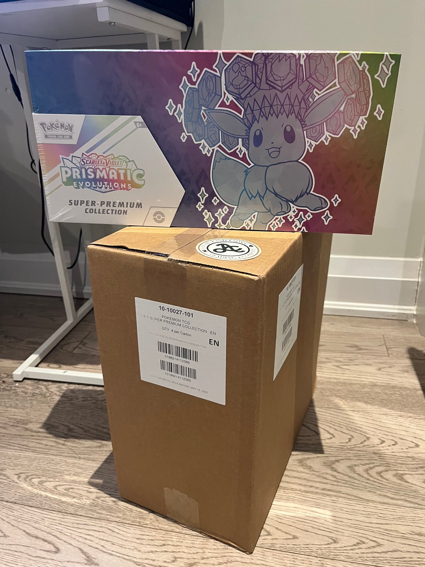 Prismatic Evolution Super Premium Collection Case of 4