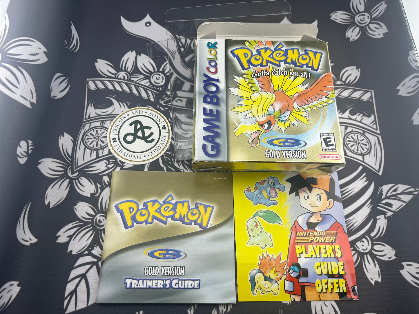 Pokémon Gold Gameboy Box Manual and Inserts Only