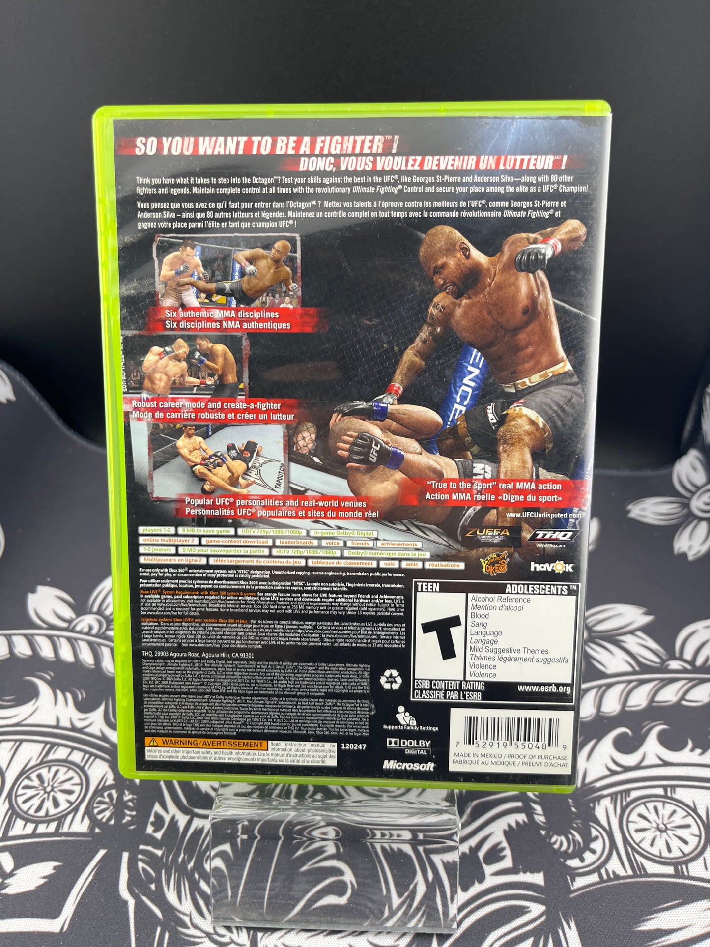 UFC 2009 Undisputed Xbox 360 CIB