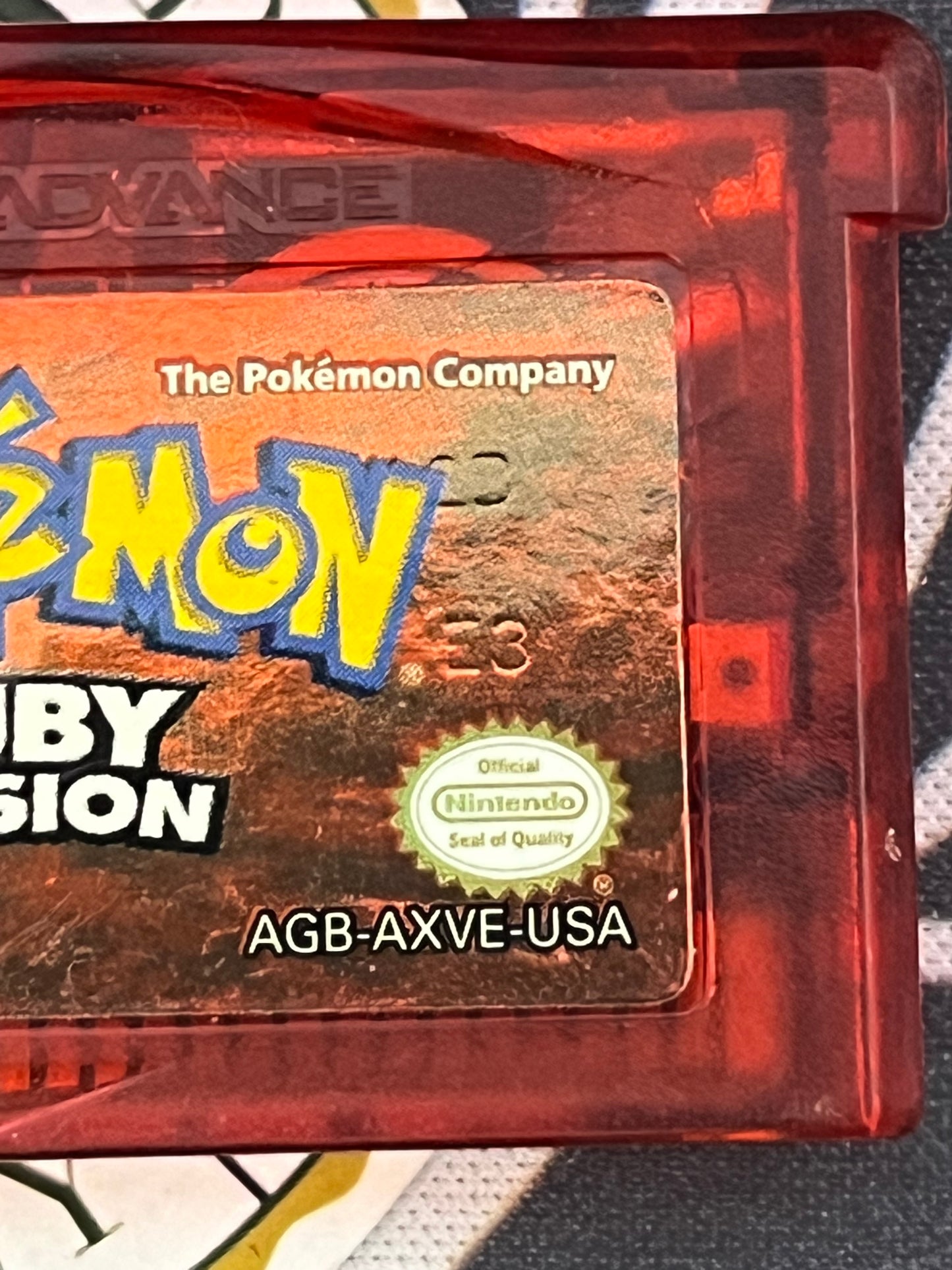Pokémon Ruby GBA - Box and Manual