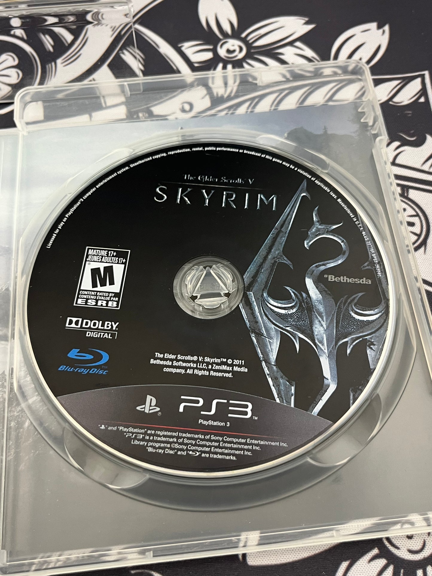 Skyrim elder scrolls V ps3 no manual
