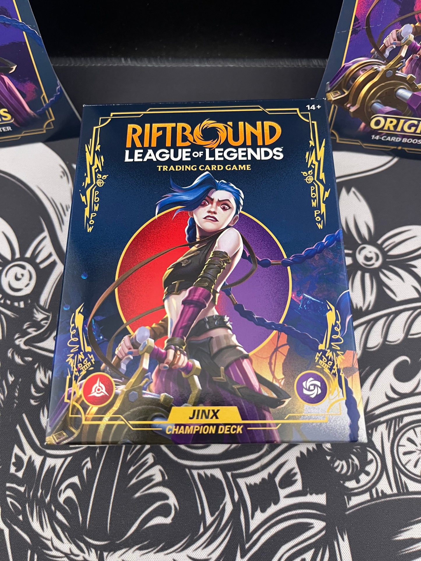 Riftbound League of Legends TCG Champion Deck Jinx + 2 Single Booster packs