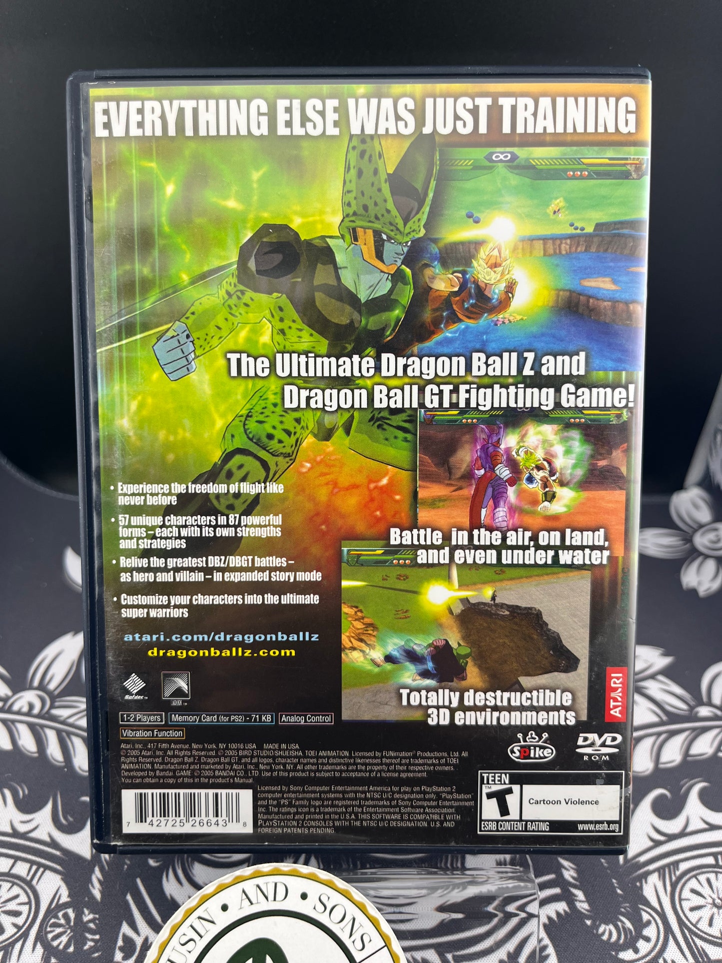 Dragonball Z Budokai Tenkaichi PS2 No Manual