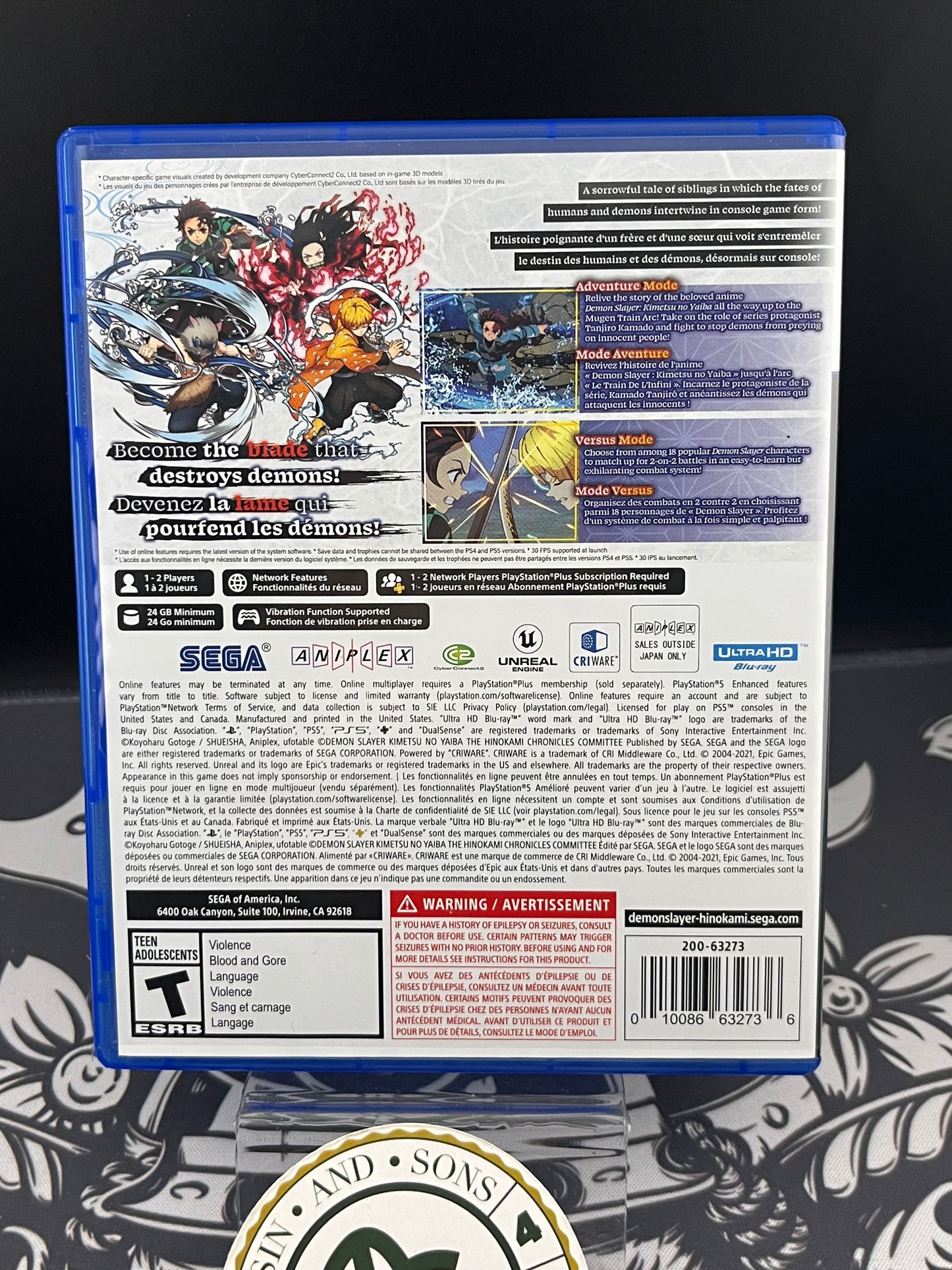 Demon Slayer The Hinokami Chronicles PS5 CIB