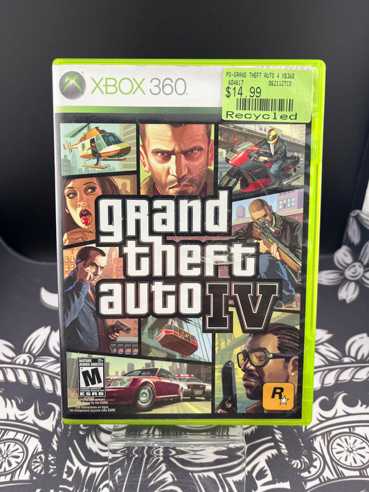 Grand Theft Auto IV GTA 4 Xbox 360 No Manual