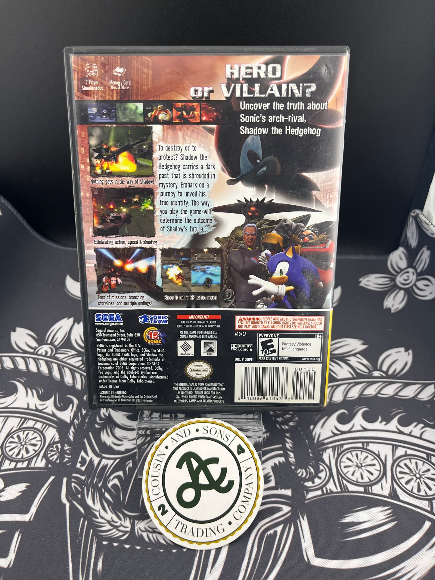 Shadow the Hedgehog Player Choice GameCube CIB