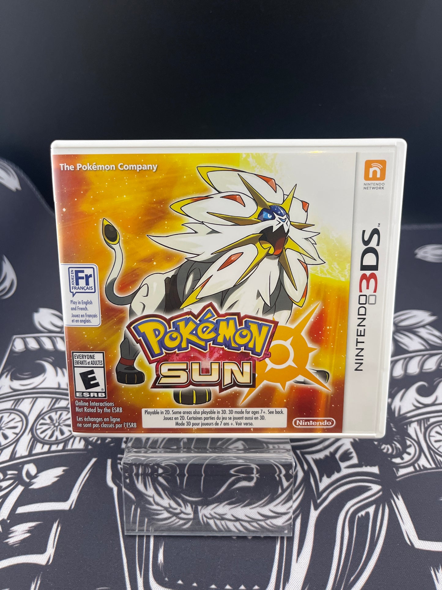 Pokemon Sun 3DS game and case