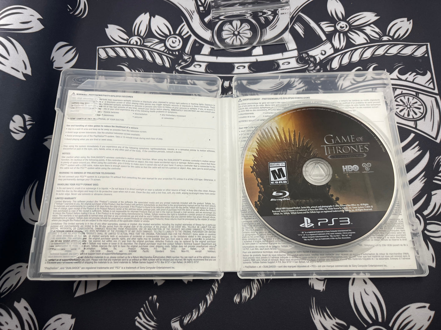 Game of Thrones A Telltale Game Series PS3 CIB