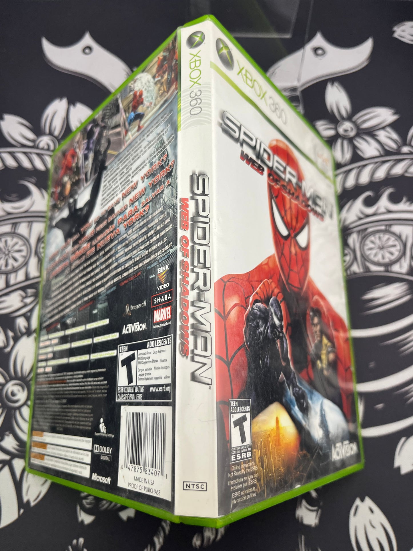 Spider-Man Web of Shadows Xbox 360 CIB