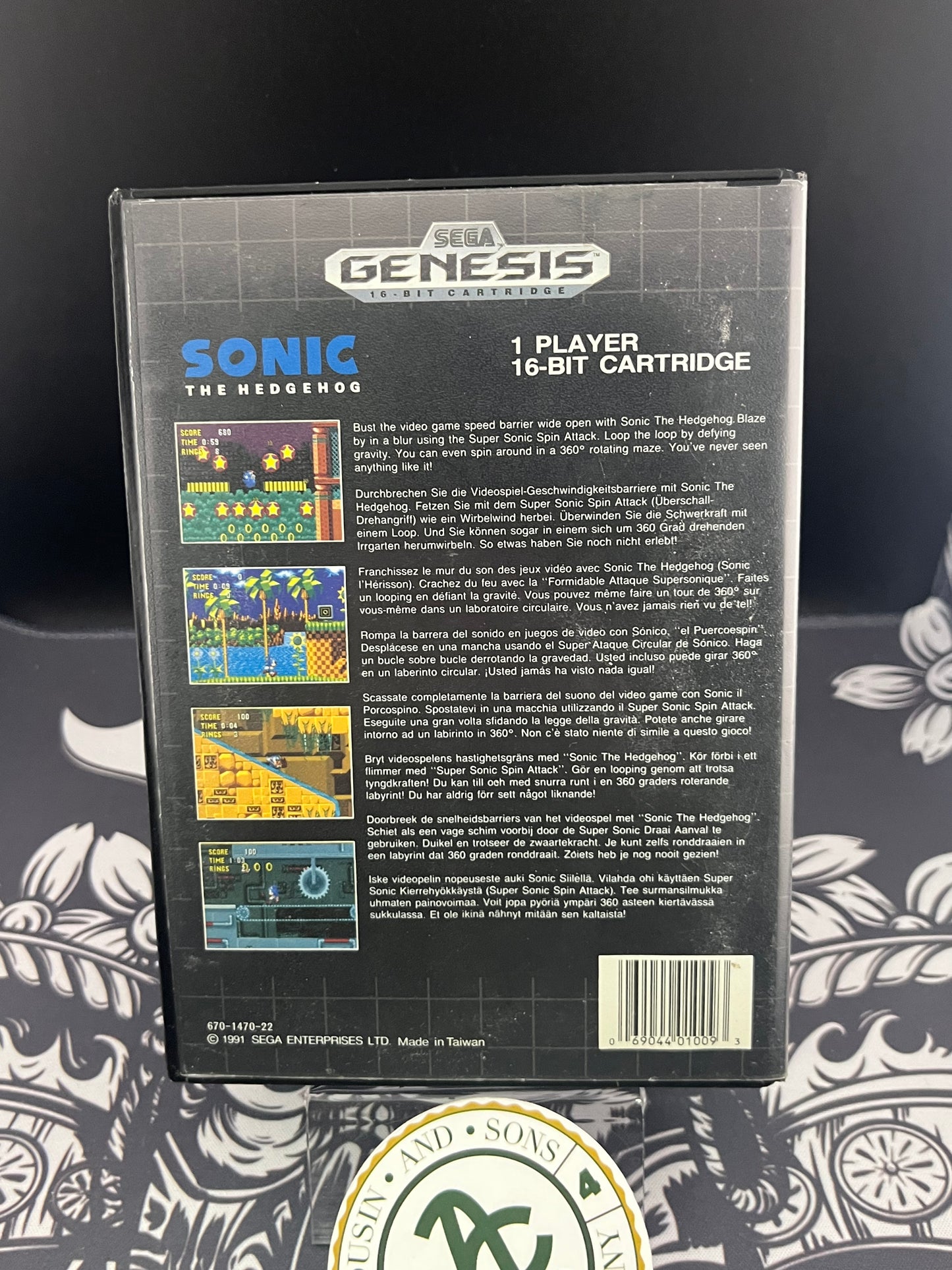 Sonic the Hedgehod Sega Genesis No manual