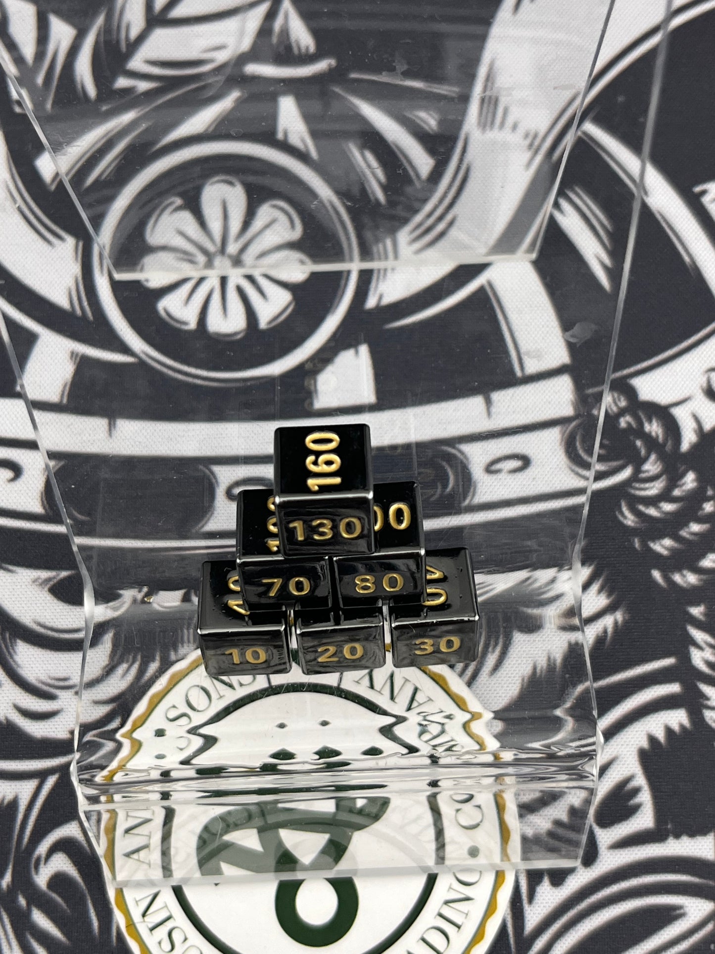 Pokemon Metal Damage Counters (6) gunmetal grey - yellow