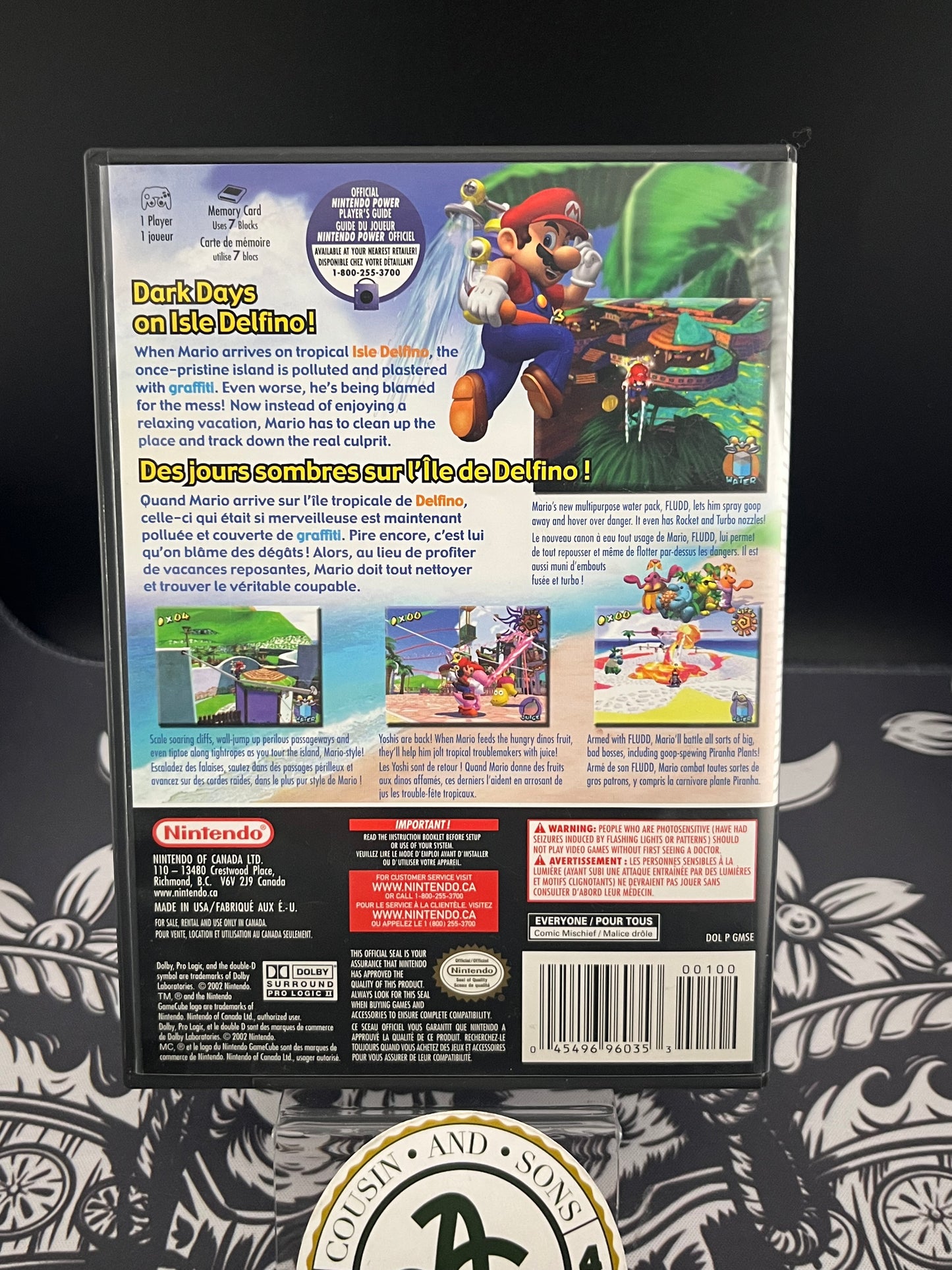 Super Mario Sunshine GameCube GC CIB