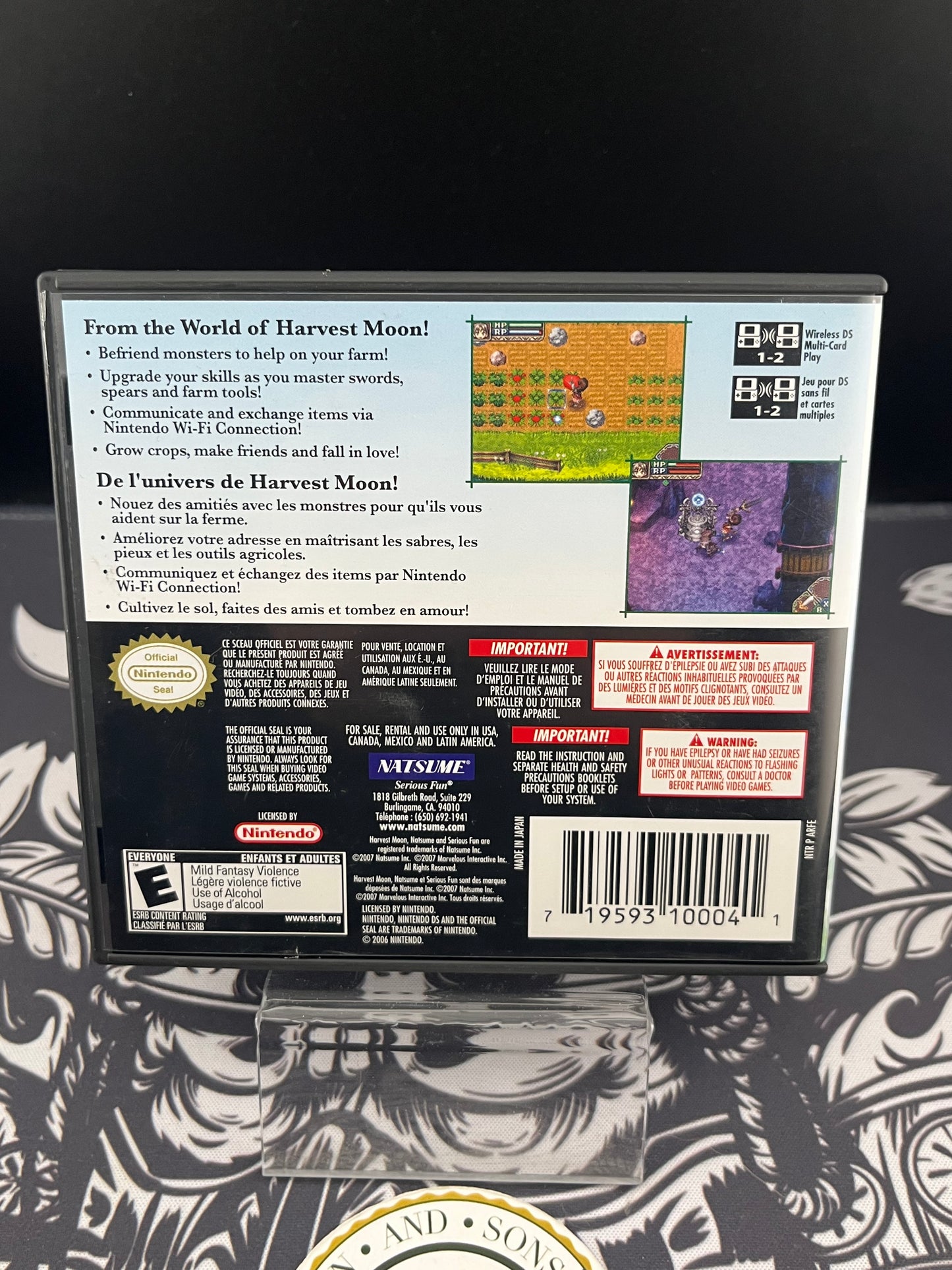 Rune Factory A Fantasy Harvest Moon DS No Manual