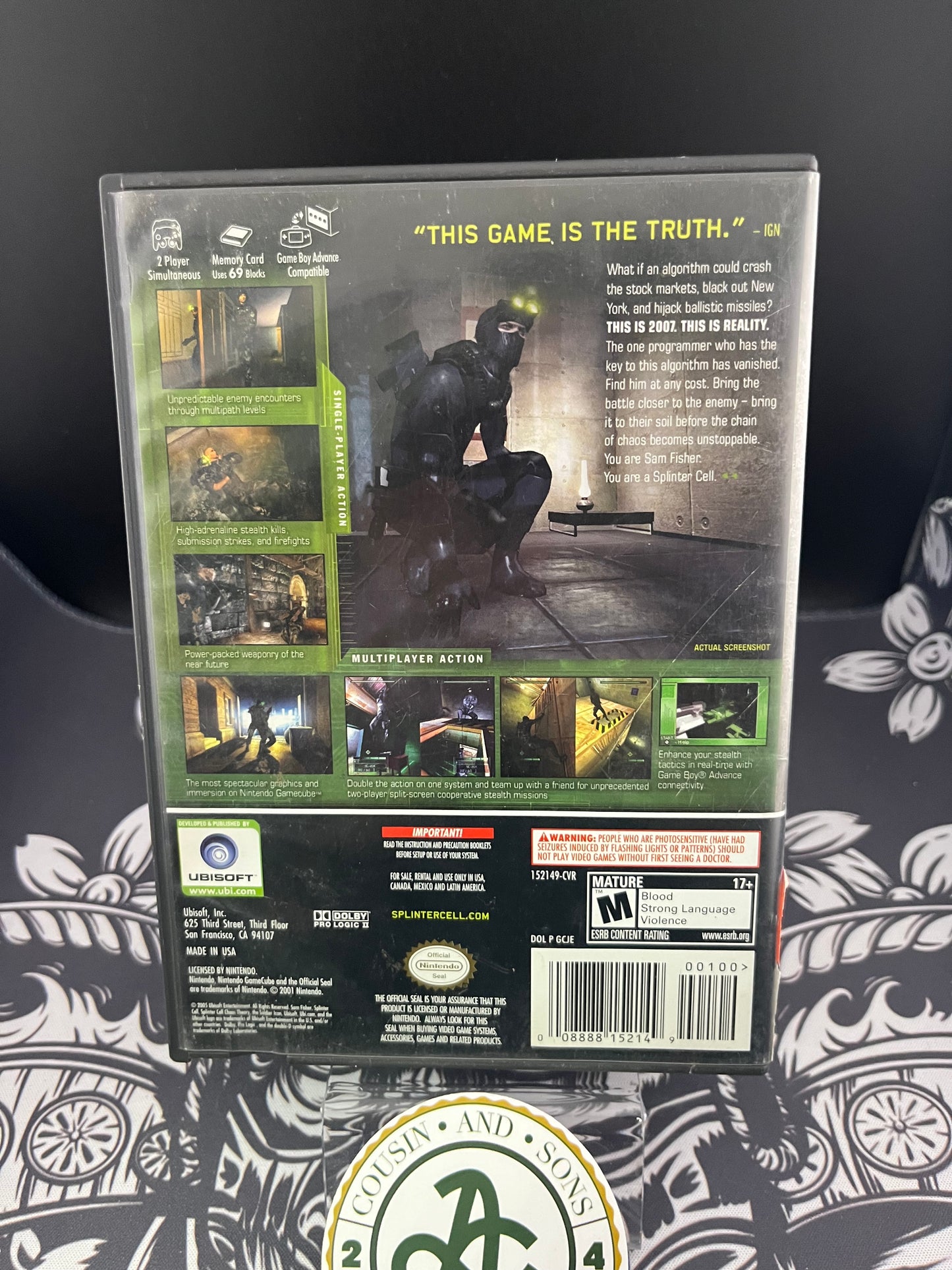 Splinter Cell Chaos Theory GameCube No Manual