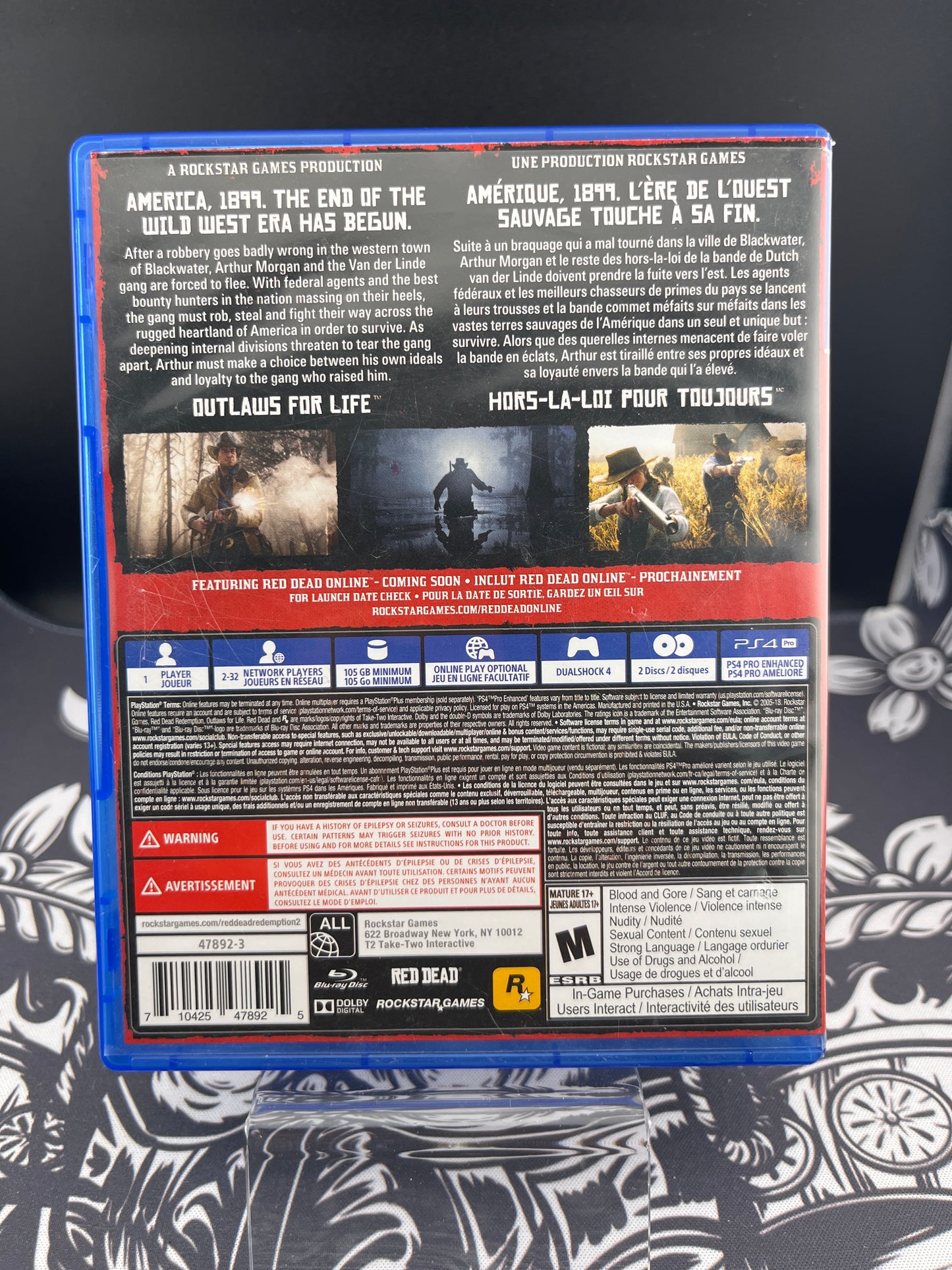 Red Dead Redemption 2 PS4 No Manual