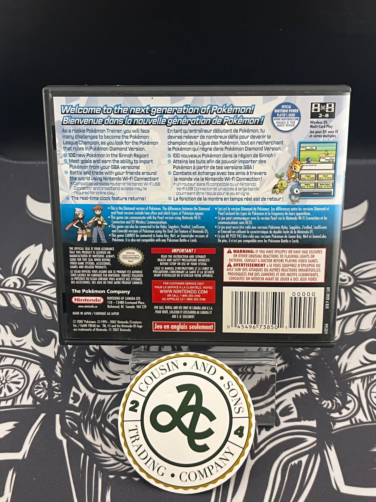 Pokémon Diamond DS Game and Case