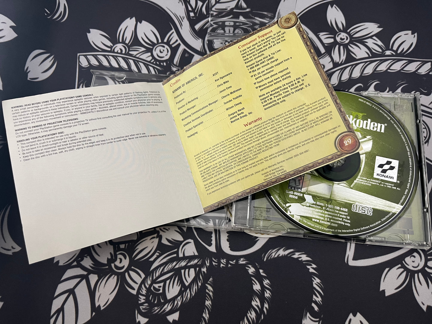 Suikoden 2 PS1 Incomplete Manual