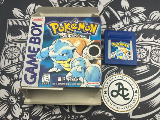 Pokémon Blue First Print Gameboy Color Game and Box Only