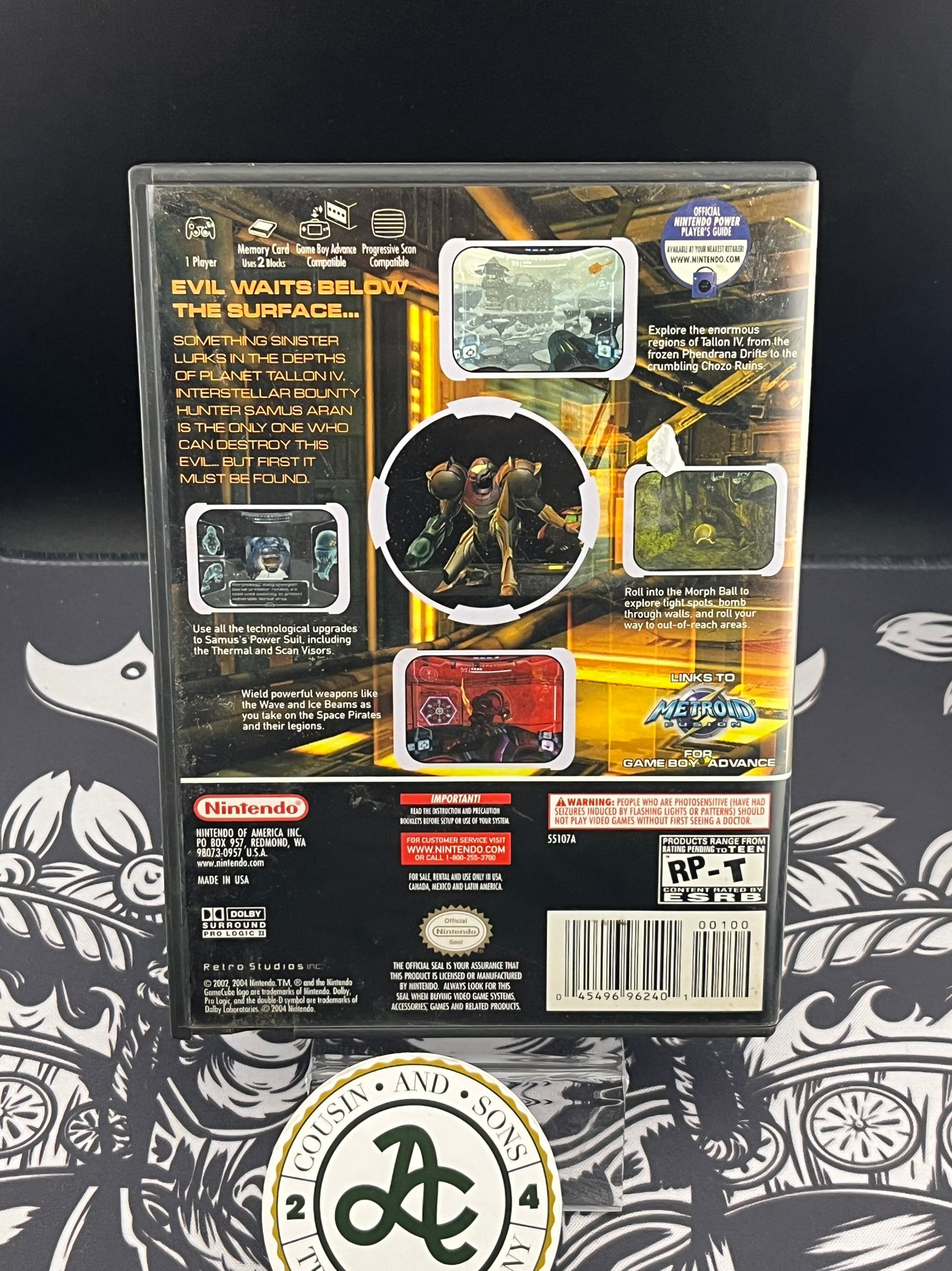 Metroid Prime + Metroid Prime Echoes Bonus disc GameCube GC CIB