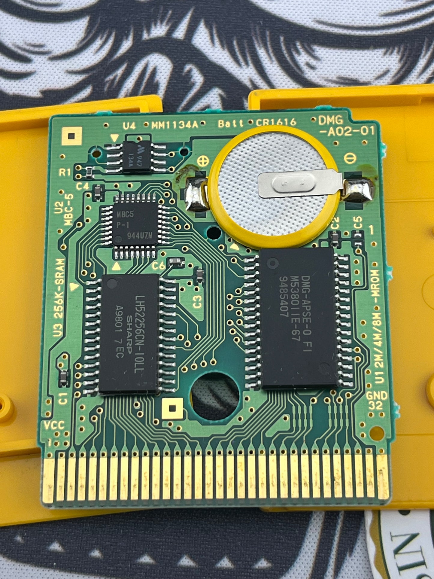 Pokémon Yellow Gameboy Loose bad Label