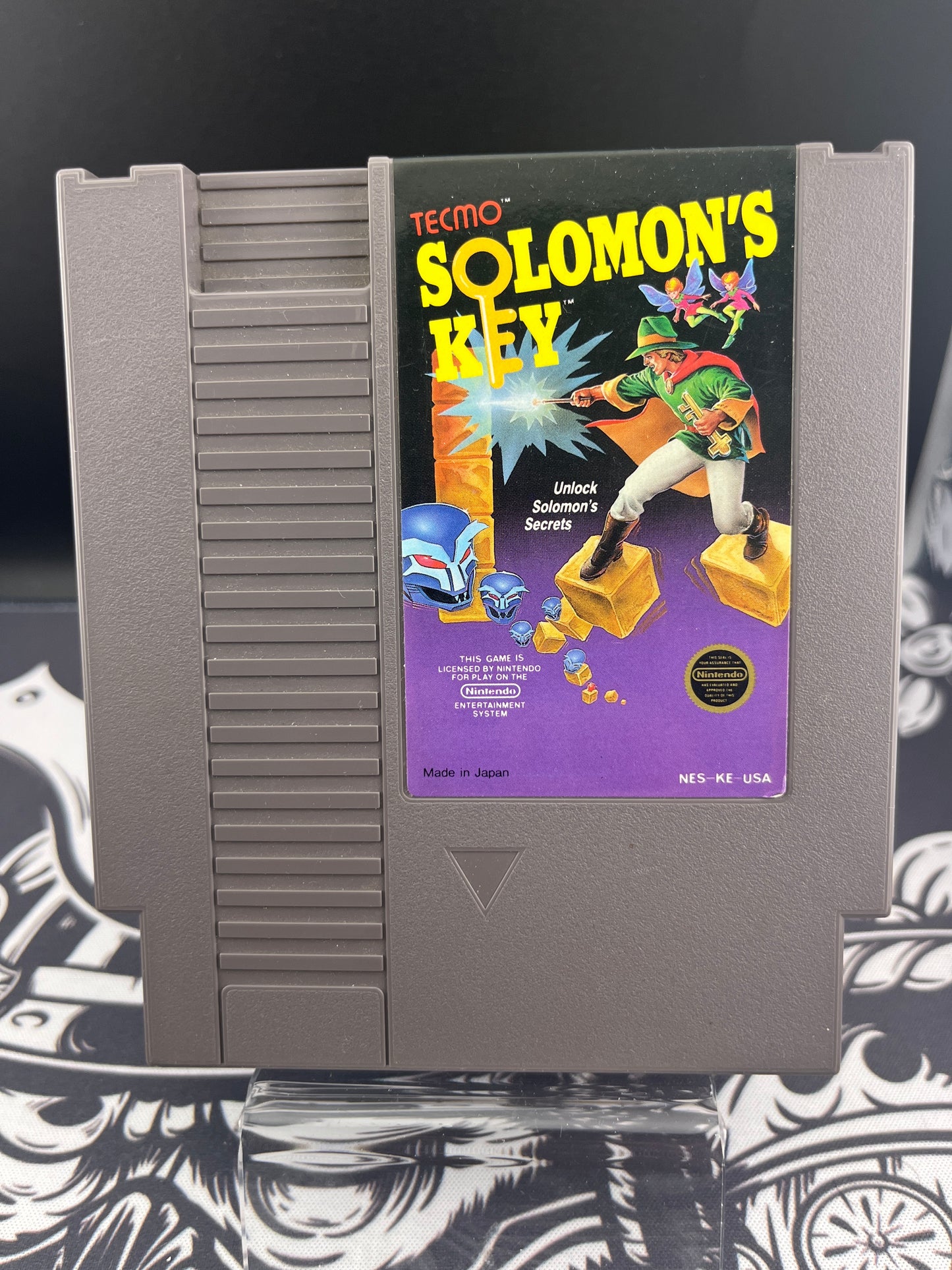 Solomon’s Key NES - Box, manual, Cartridge (broken box)