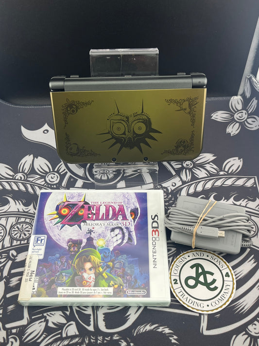 ‘New’ Nintendo 3DS XL Majora's Mask Limited Edition Nintendo 3DS + Sealed Major’s mask Game + Original Charger