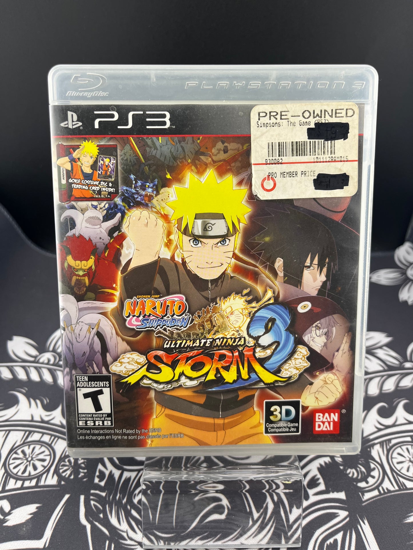 Naruto Shippuden Ultimate Ninja Storm 3 PS3 no manual