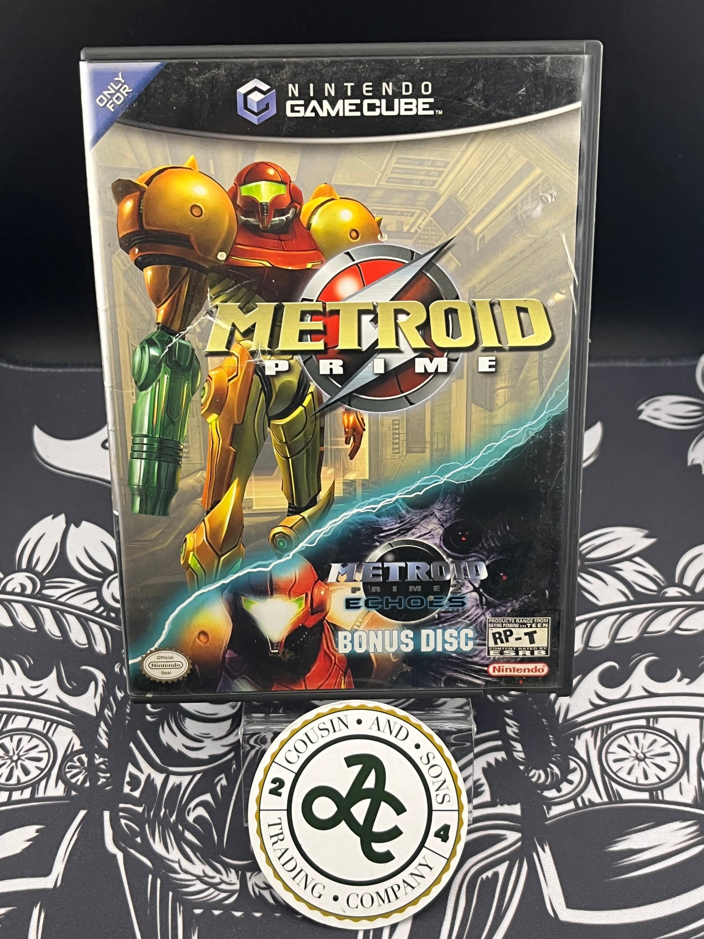 Metroid Prime + Metroid Prime Echoes Bonus disc GameCube GC CIB