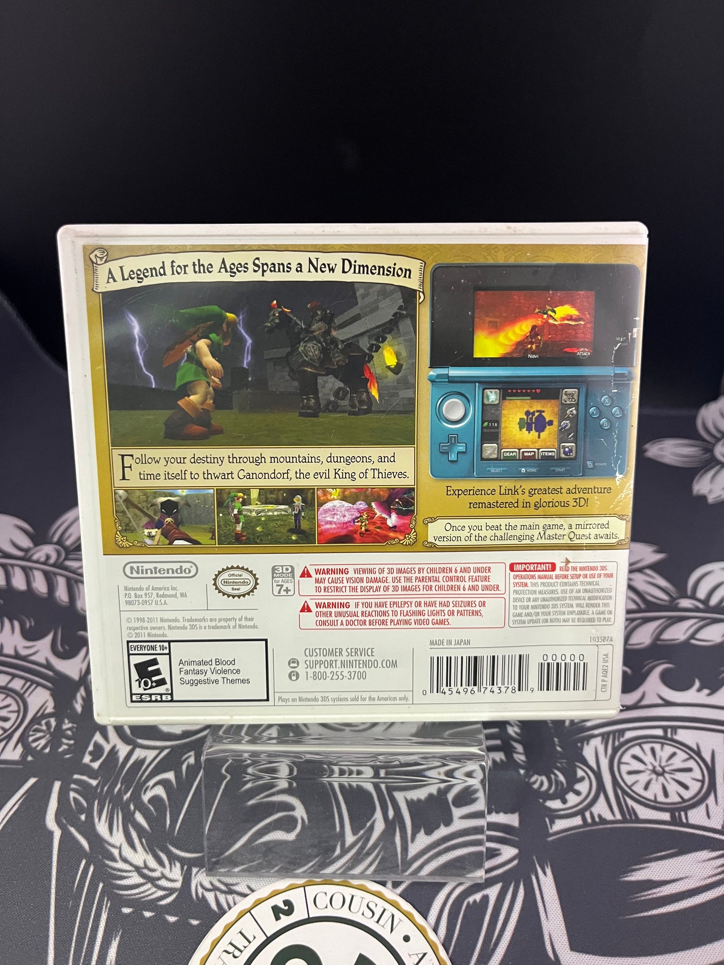 Zelda Ocarina of time 3D 3DS (No Manual + dmg)
