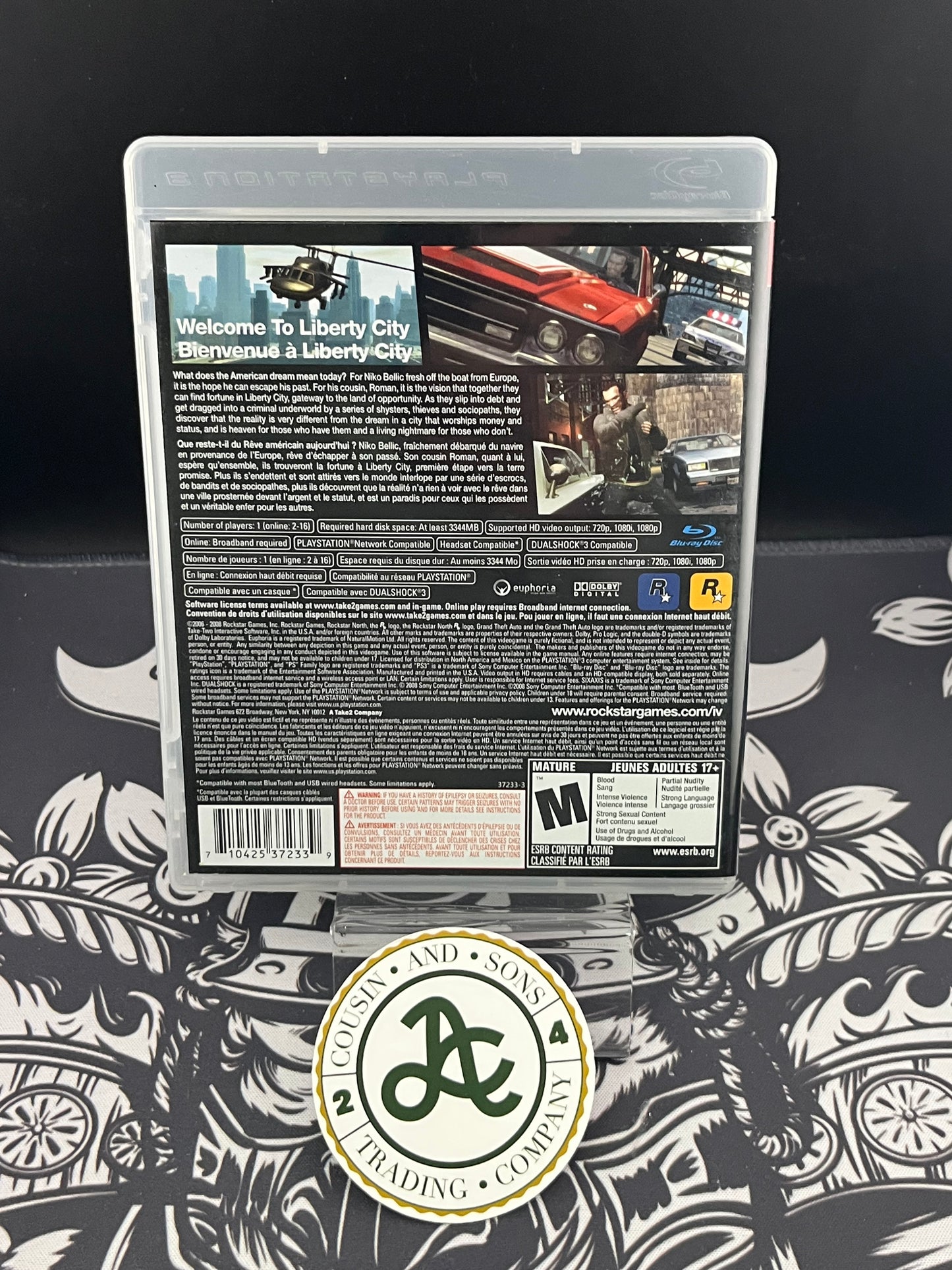 Grand Theft Auto IV PS3 CIB with map