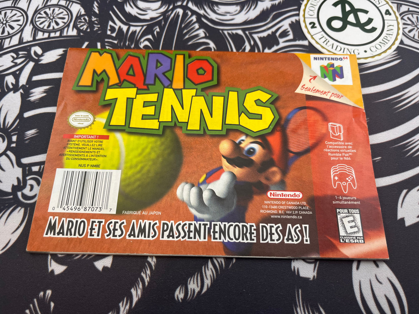 Mario Tennis N64 CIB