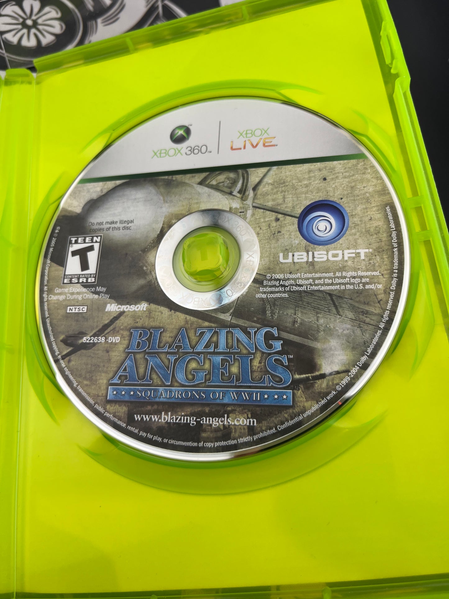 Blazing Angels Squadron of WII Xbox 360 CIB