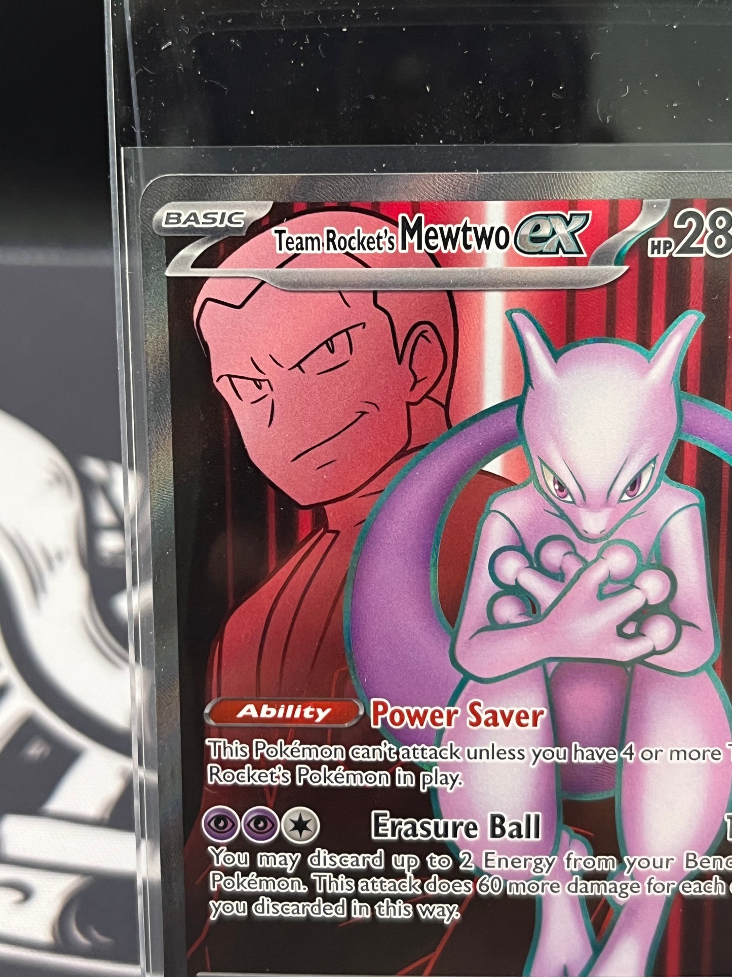 Team Rocket Mewtwo EX 213/182 NM
