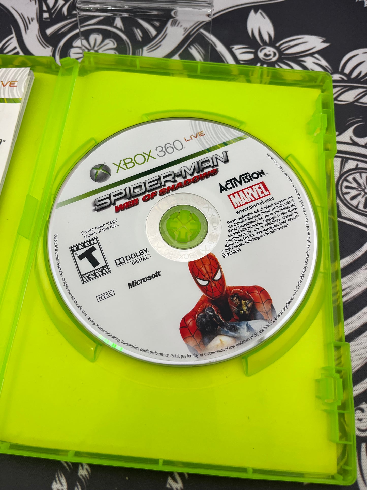 Spider-Man Web of Shadows Xbox 360 CIB
