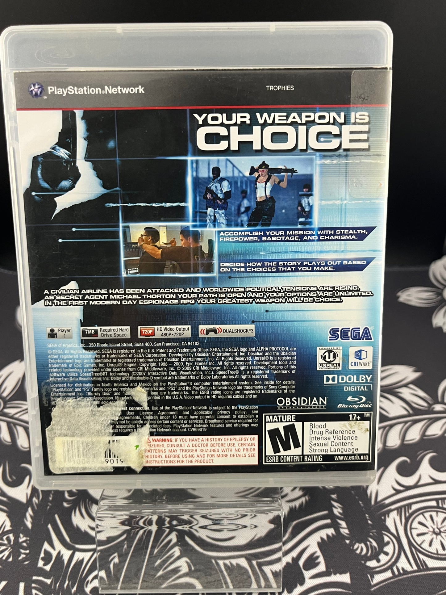 Alpha Protocol PS3 CIB