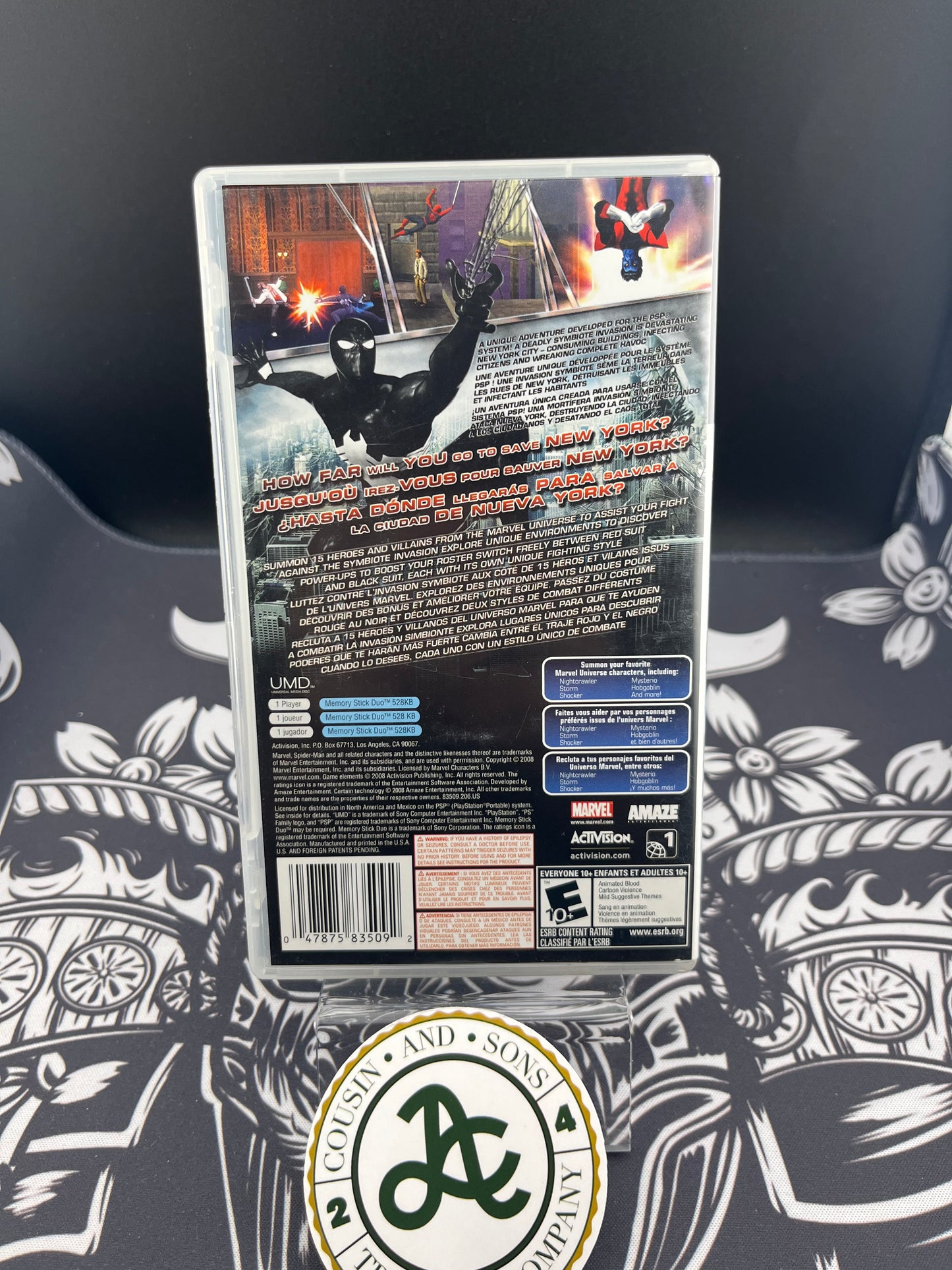 Spider-Man Web of Shadows PSP CIB