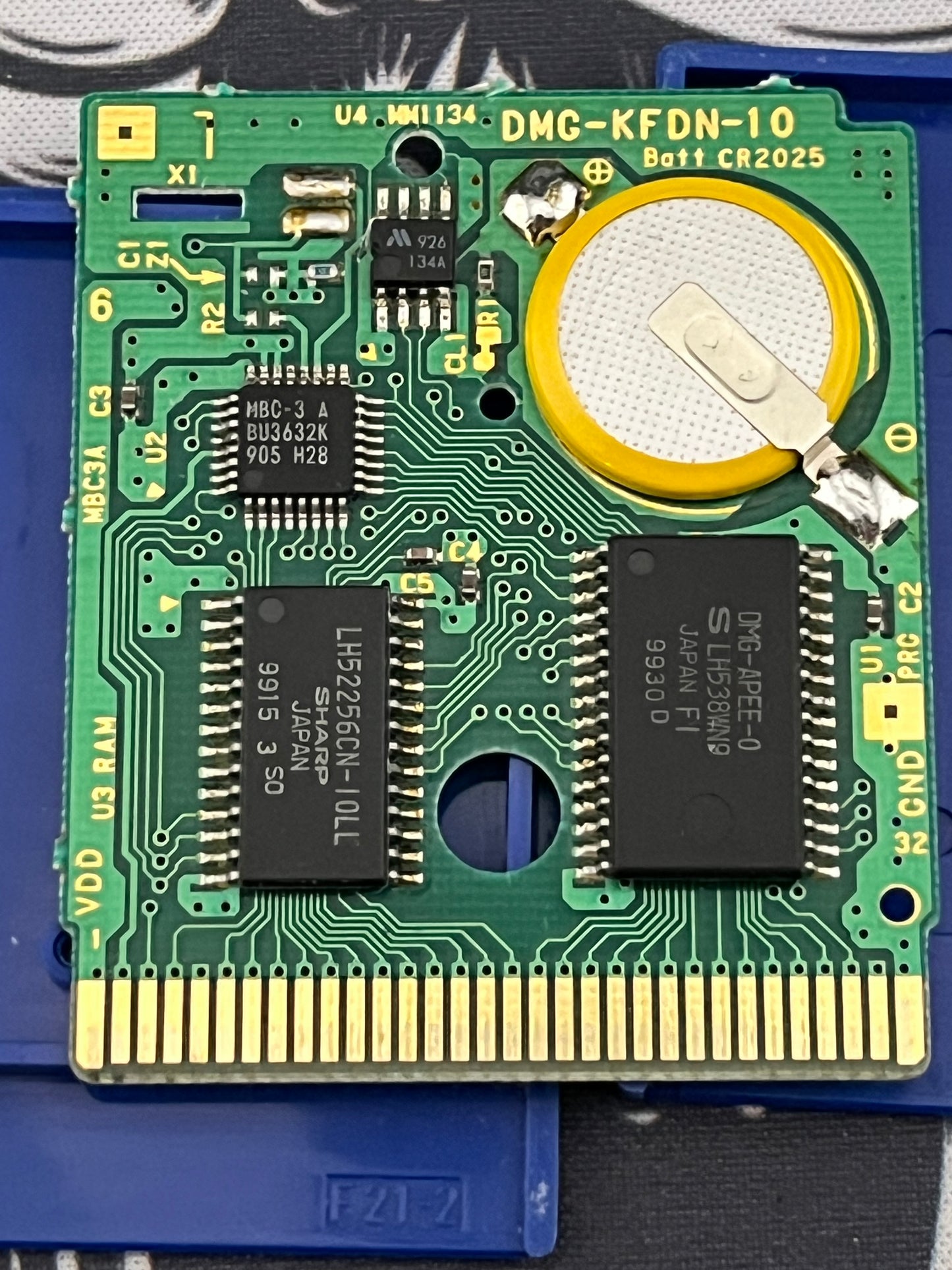 Pokémon Blue GBC Loose First Print