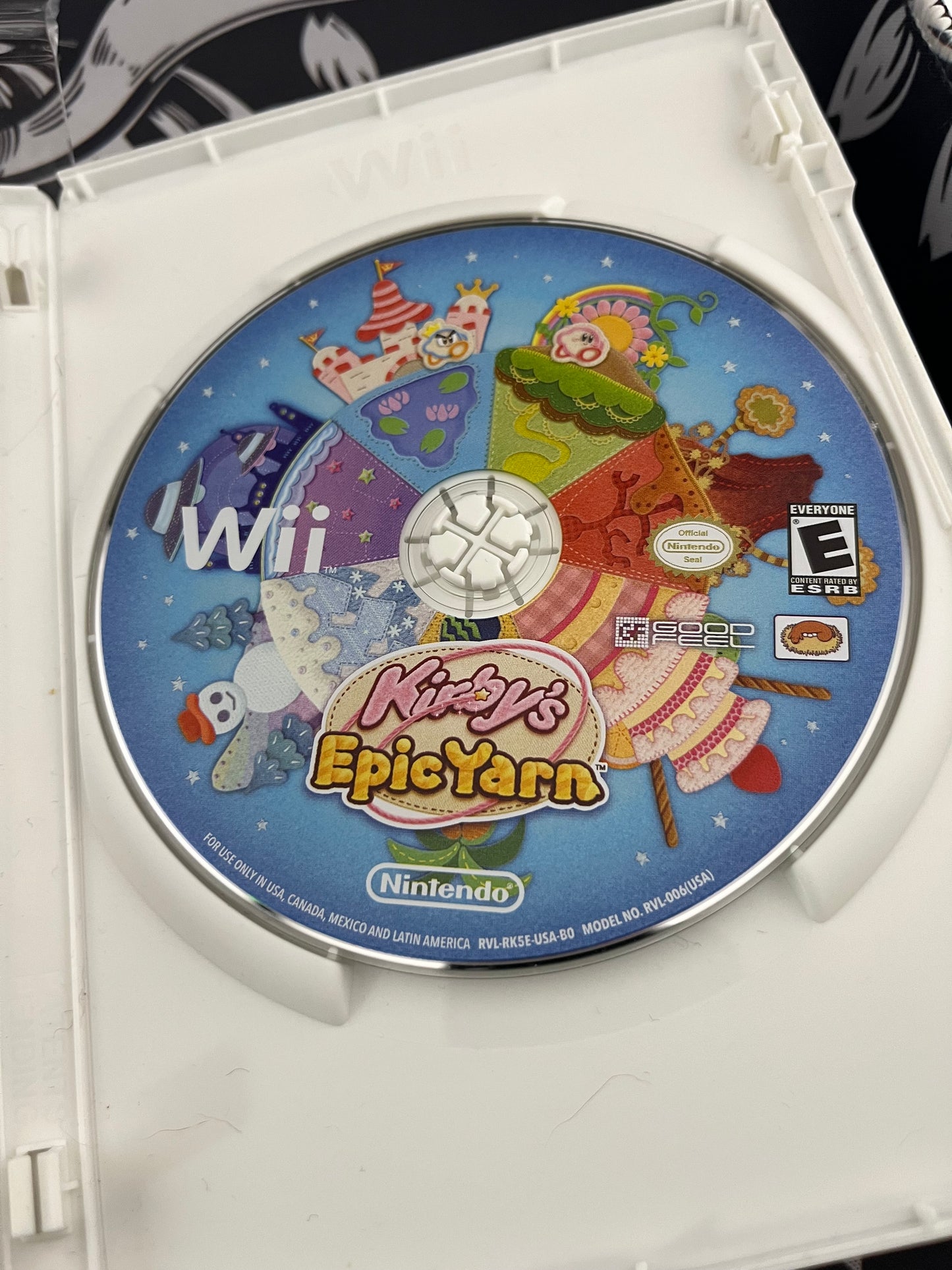 Kirby Epic Yarn Wii CIB