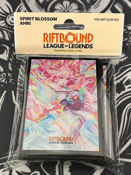 100 Art Sleeves - Spirit Blossom Ahri - RiftBound League of Legends