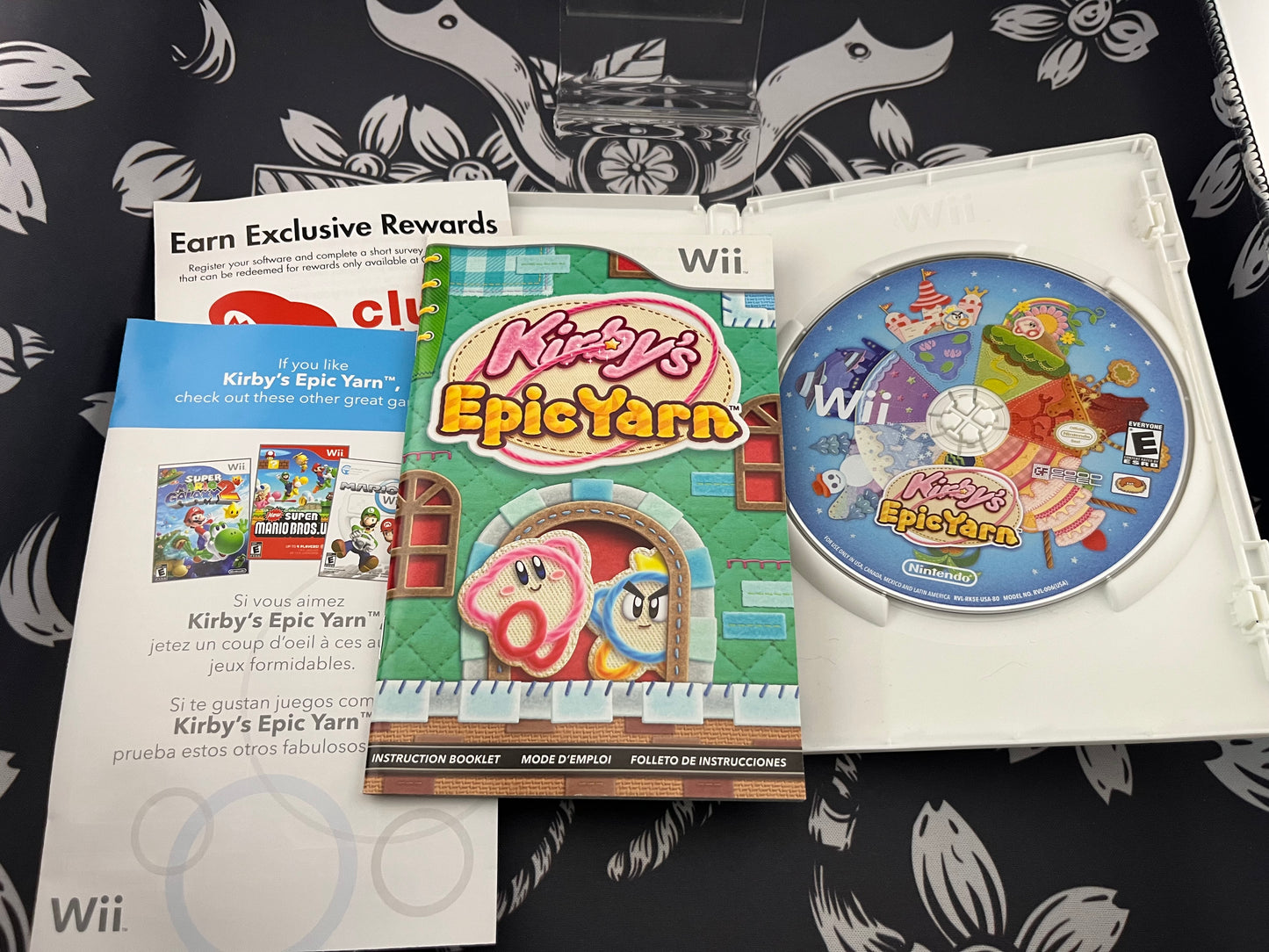 Kirby Epic Yarn Wii CIB