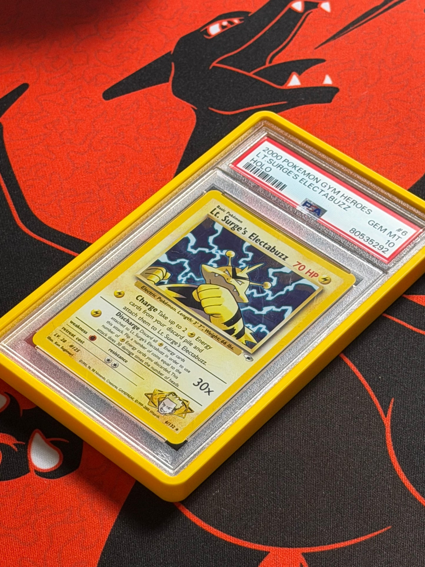 2000 Pokémon Gym Heroes LT Surge Electabuzz PSA 10
