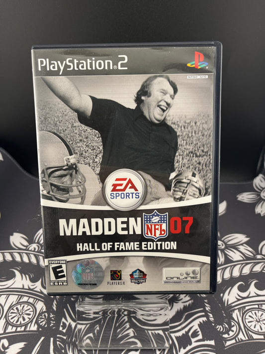 NFL Madden 07 Hall of Fame Edition PS2 CIB