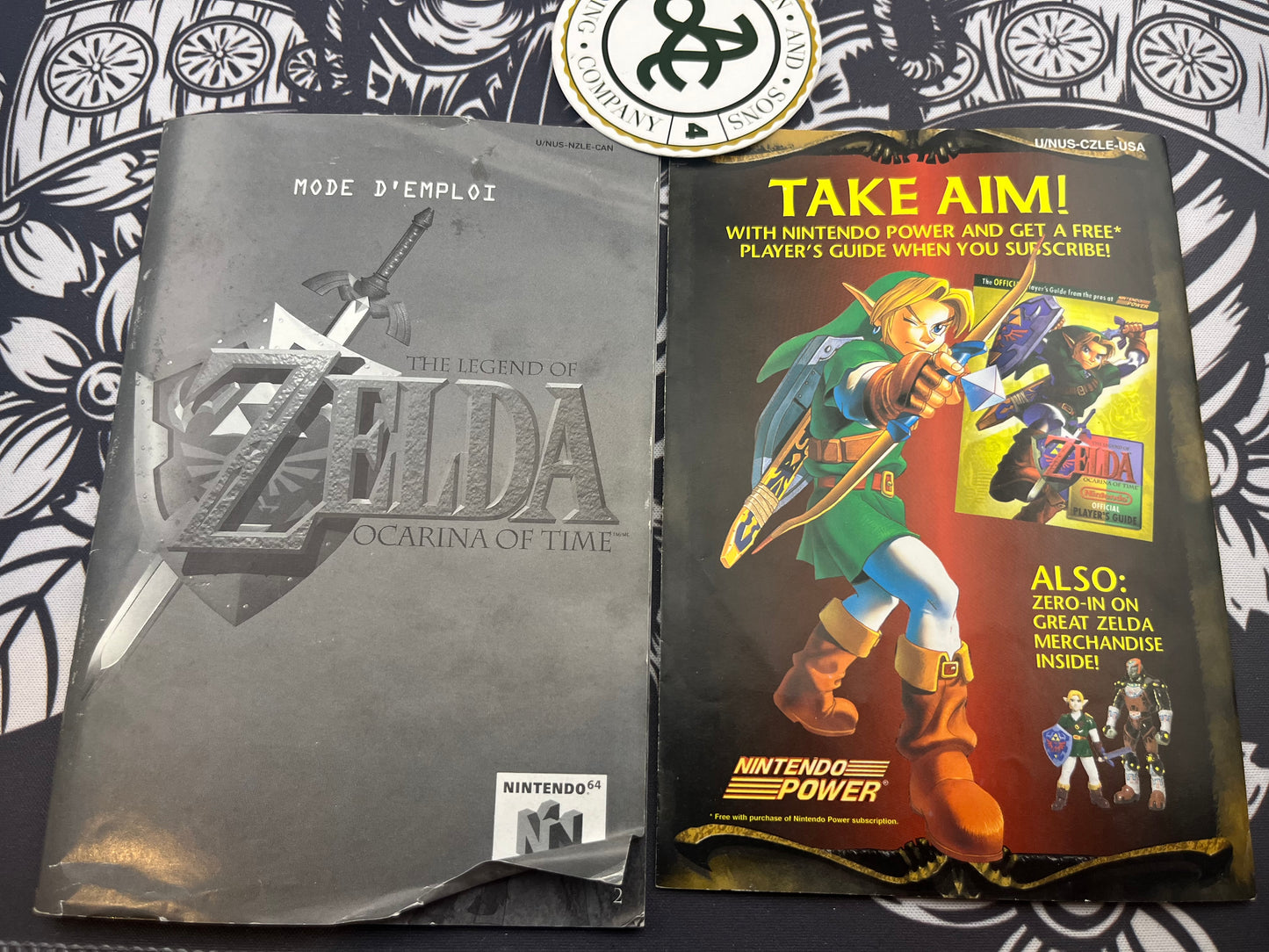 Zelda Ocarina of Time N64 CIB