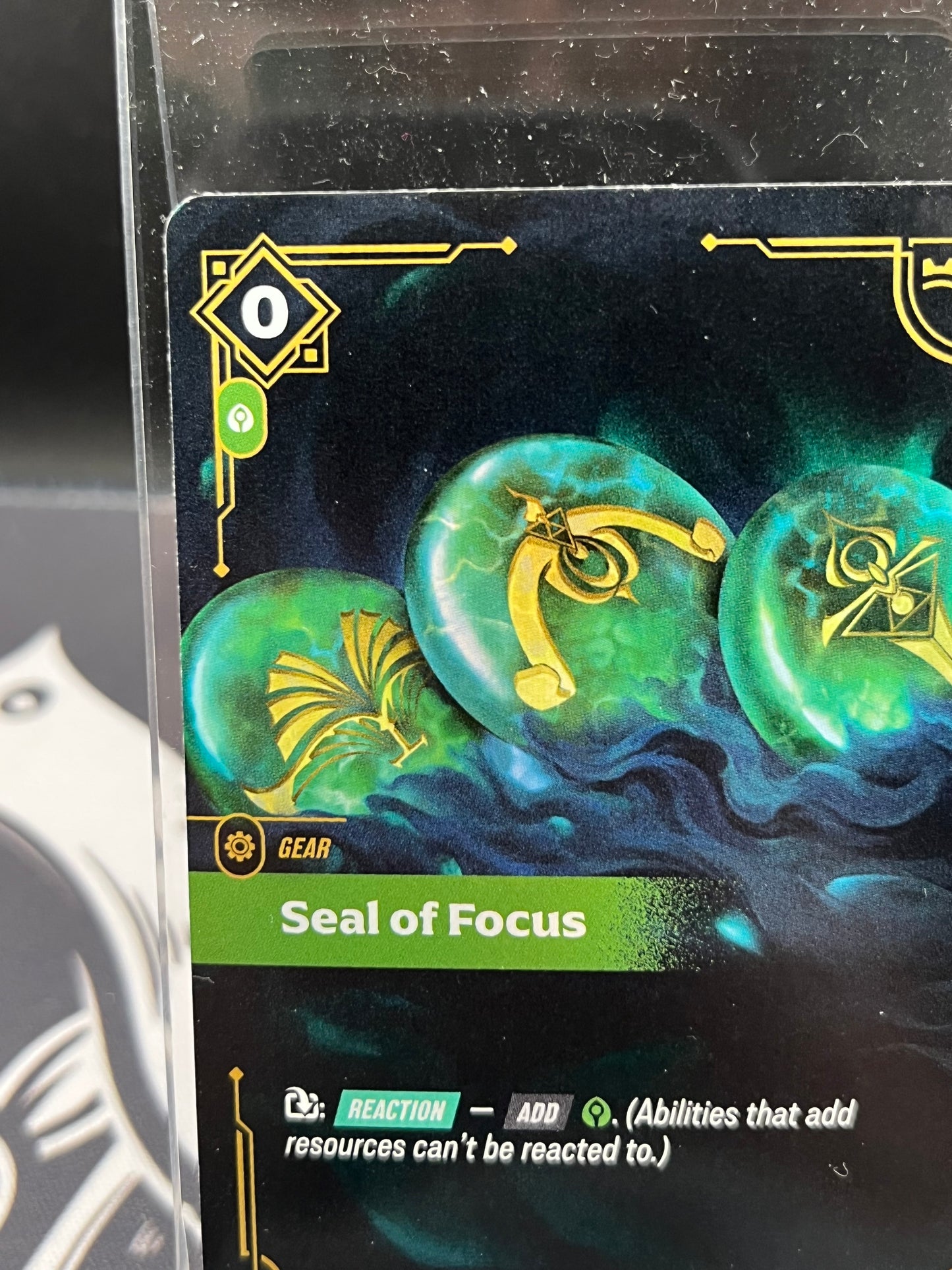 Seal of Focus Riftbound TCG League of Legends 081/298 Origins NM FOIL
